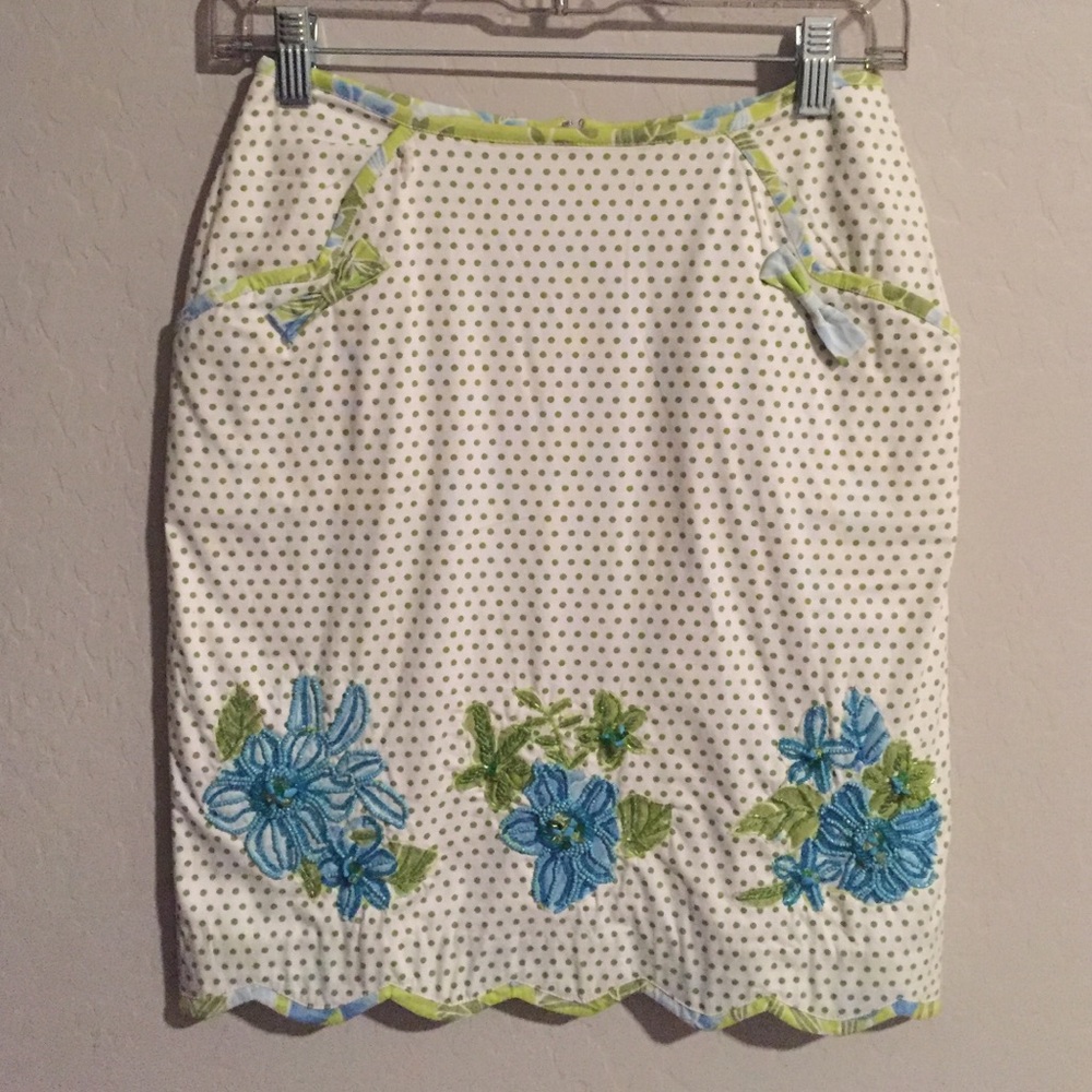 Cutest embroidered and beaded skirt!
